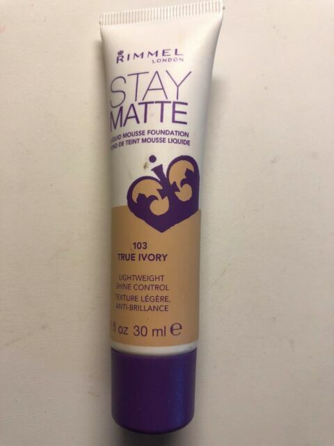 rimmel stay matte foundation 100 ivory