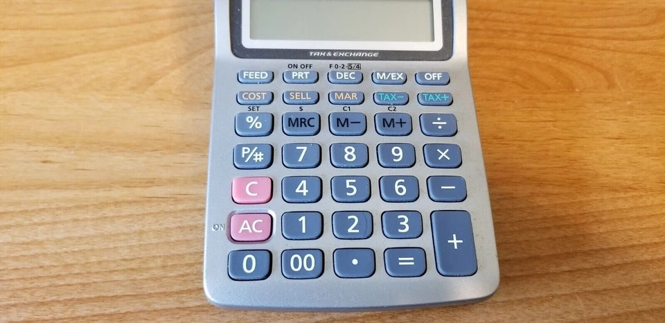CASIO 12 Digits HR8TM Printing Calculator Tested Working Excellent - Image 3 of 4