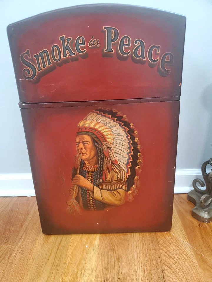 Gabinete de madera de colección SMOKE IN PEACE  Foto 2 de 4