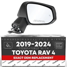 Toyota RAV4 Passenger Side Mirror Replacement - Powered Adjustment, Manual Fo...