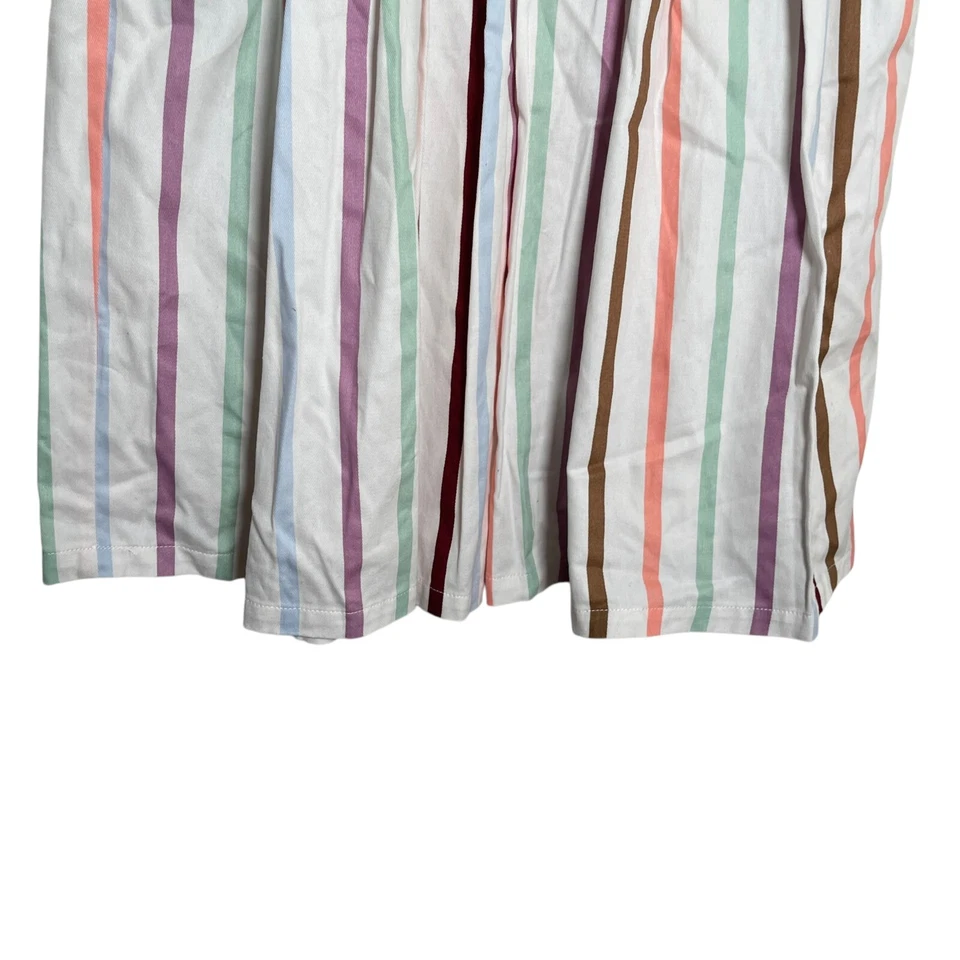 Modcloth Skirt Women's XS Striped A-Line Colorful Lined Boho Artsy Preppy Casual - Image 3 of 4