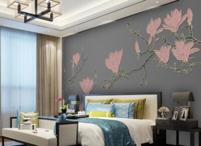 3D Flower Branch K15220 Wallpaper Mural Self-adhesive Removable Sticker Kay