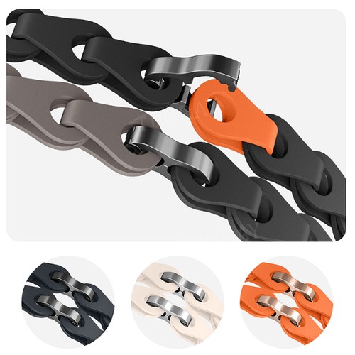 Silicone Strap for Samsung Galaxy Watch 8 40/44mm 8Classic 46mm Women Chain Band - Picture 5 of 58