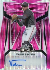 2023 METAL BASEBALL PARALLEL AUTOGRAPHED #1/3 San Francisco Giants Vaun Brown