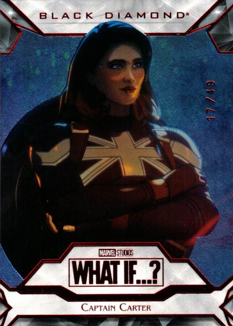 Captain Carter #BD45 Marvel 2023 Upper Deck What If Black Diamond trading card — raw and PSA graded price guide