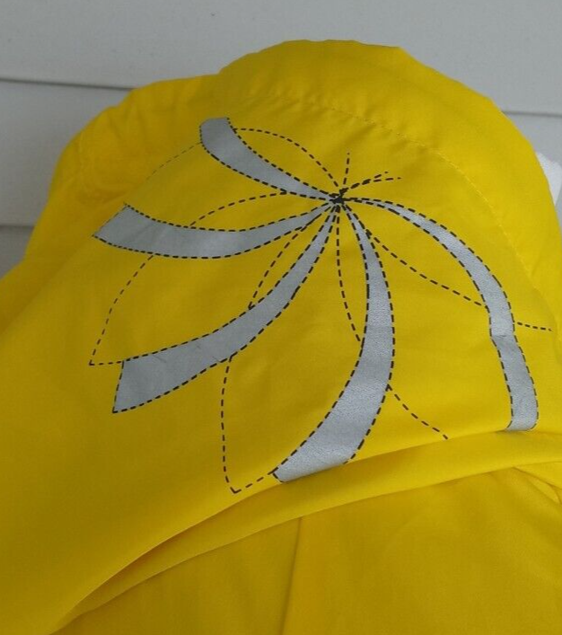 Giacca a vento Fila Sport Performance donna M gialla con cappuccio antipioggia atletica