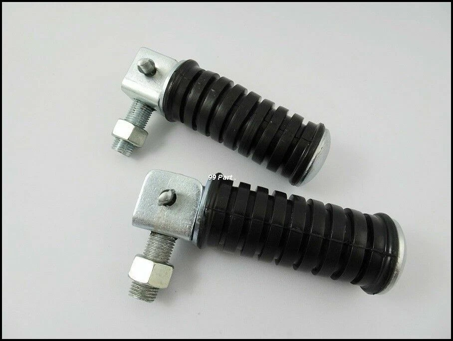 YAMAHA YL1 YL2 YA6 YSC1 YD3 XT500 ESTRIBERAS TRASERAS, REPOSAPIÉS DE GOMA / Par Foto 2 de 4