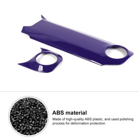 Purple Interior Center Console Panel Trim Cover for Jeep Wrangler JL JT 2024+