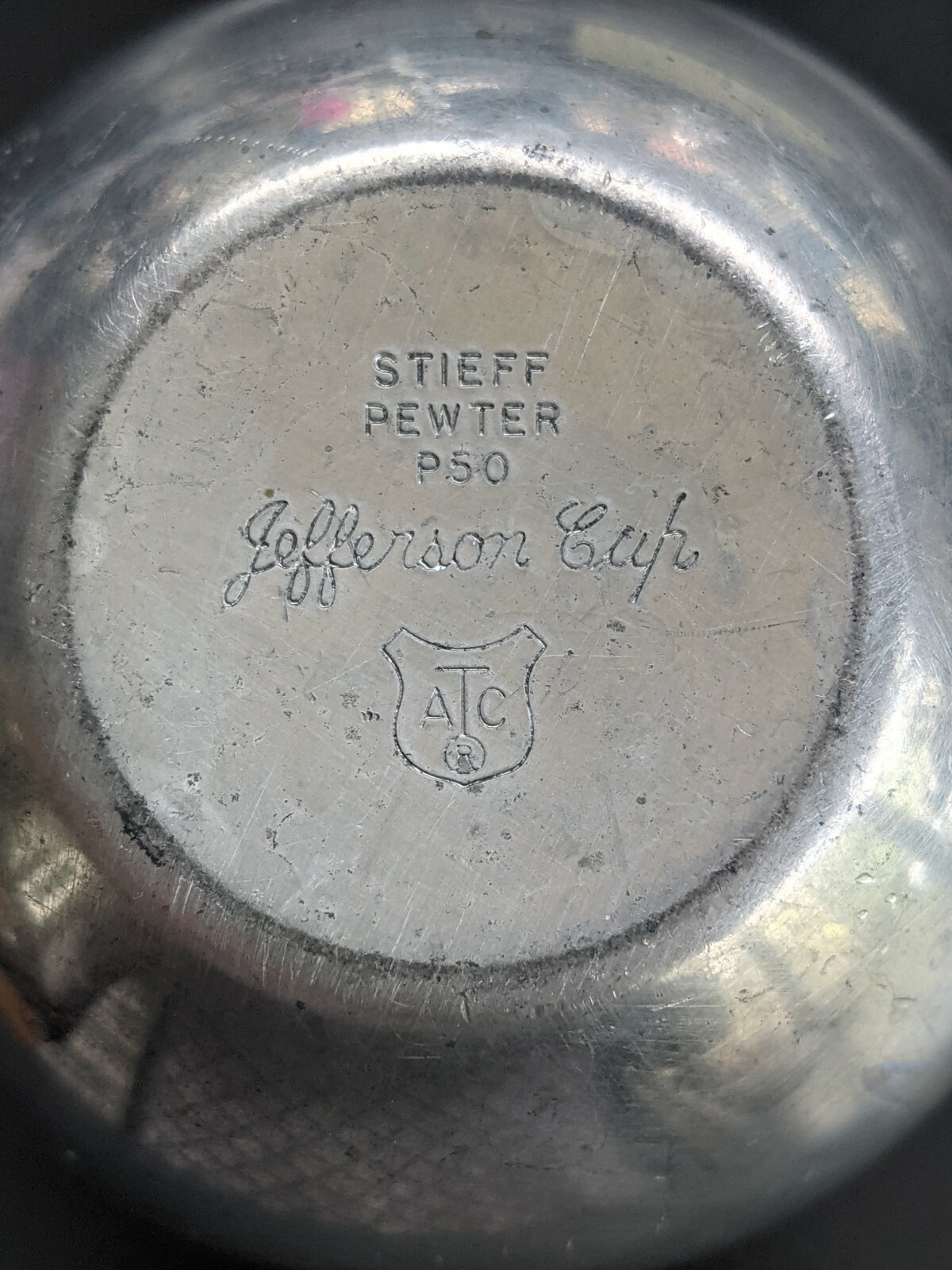 Vintage Jefferson Cup Stieff Pewter P33 Cup eBay