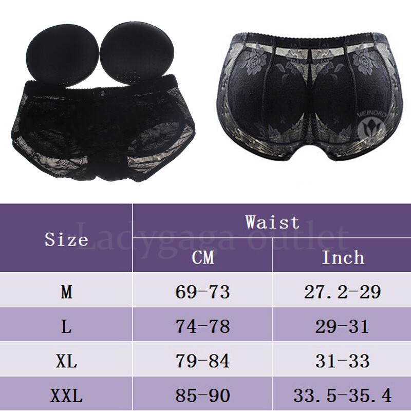 Women Bum Padded Underwear Knickers Buttock Hip Lift Shaper Butt