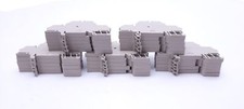 Lot of 25 Weidmuller ZDK 2.5V Terminal Blocks, Tan, 500V, 20A, DIN Rail