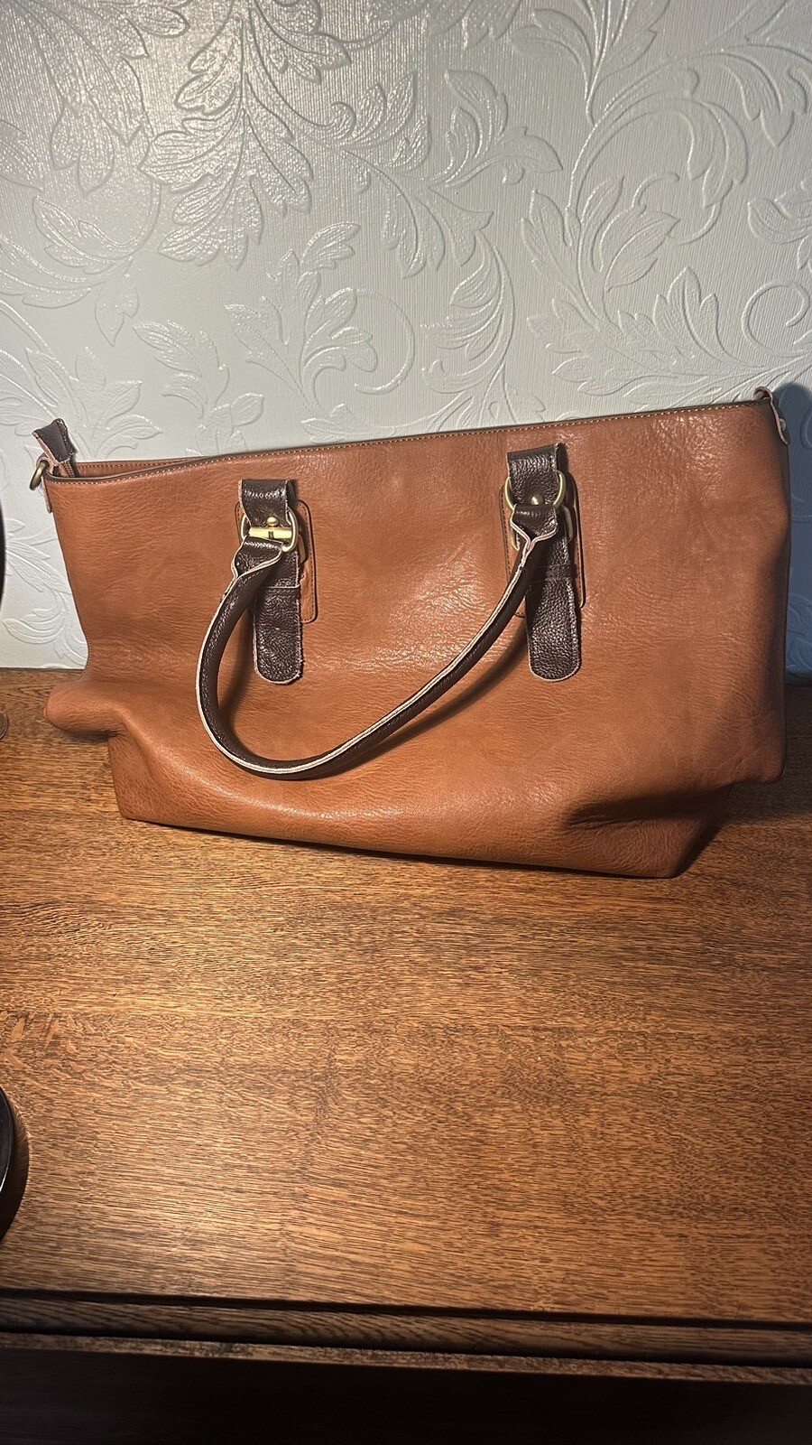 used large brown leather handbag eBay