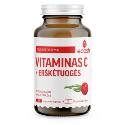 ECOSH Vitamin C Mit Sanddorn Ergänzung Für Das Immunsystem 90 Kapseln