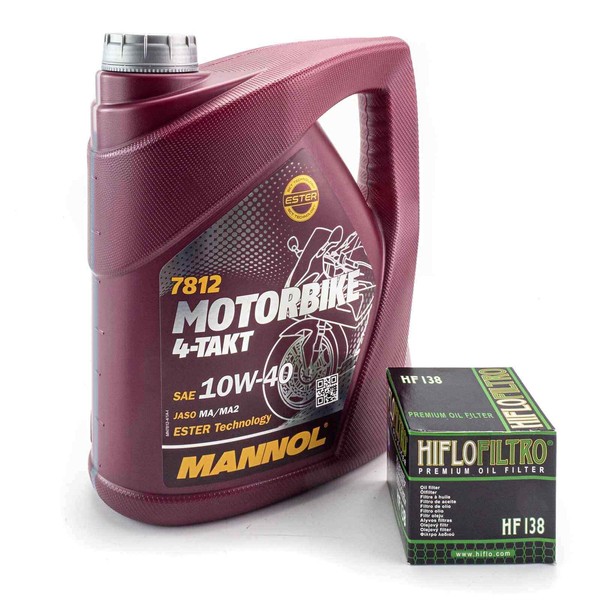 ÖL + ÖLfilter Set Passend FüR Suzukigsxr1000 K5 / K6 WVB6 2005-2006-image