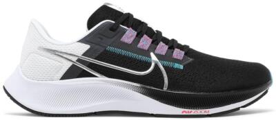 Size 9.5 - Nike Air Zoom Pegasus 38 Black Metallic Silver