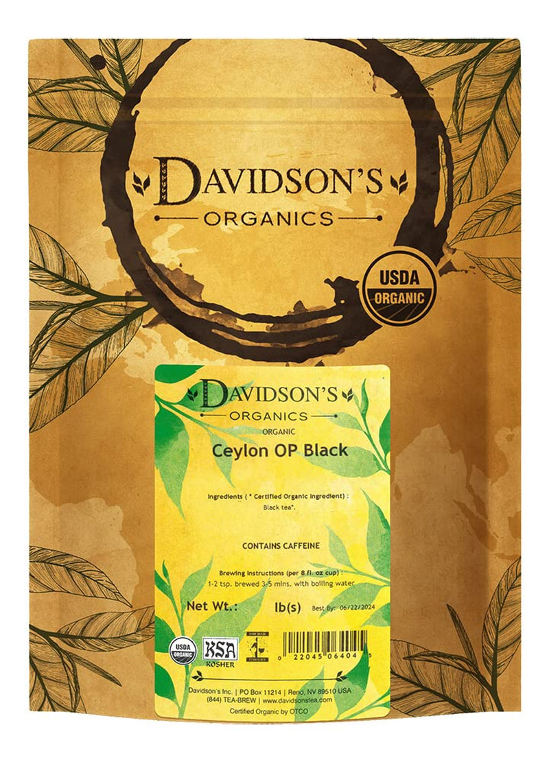 Davidson'S Organics, Ceylon OP Black, Loose Leaf Tea, 16-Oun