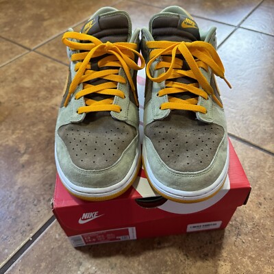 Nike Dunk Low スニーカー ダスティオリーブ/ブラウン/イエロー 17016622_34102408_600.jpg