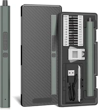 30in1 Mini Electric Screwdriver Kit Cordless with LED Lights for Phone Laptop