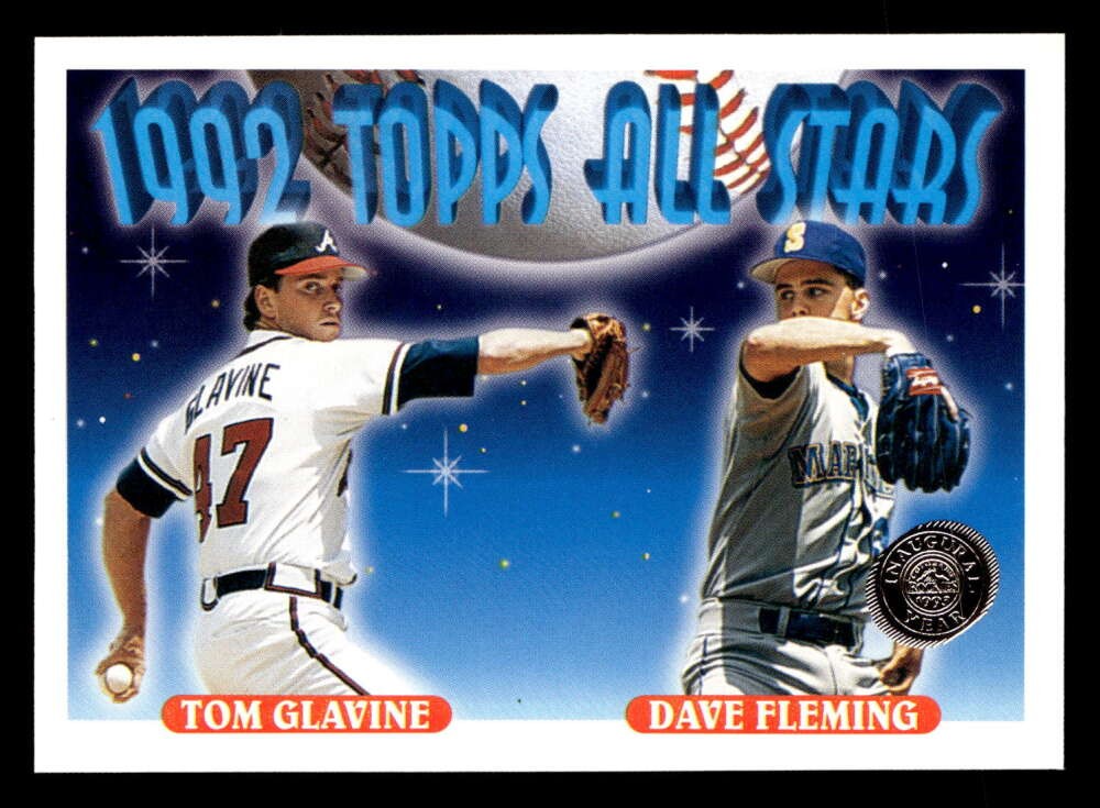 1993 Topps Tom Glavine / Dave Fleming AS Inaugural Rockies #410 U4377
