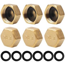 Hochwertige 6 Stück Blindstopfen 1/2 Zoll, langlebig mit Sicherheitsdichtungen