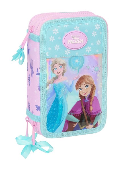 "Disney Frozen \"Anna & Elsa\" FedermäPpchen Federmappe Federtasche 37Tlg 3-Fach"-image