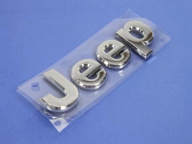 Mopar Genuine Grille Nameplate 2007-18 Jeep Wrangler Compass Patriot 68364626AA - Image 3 of 4