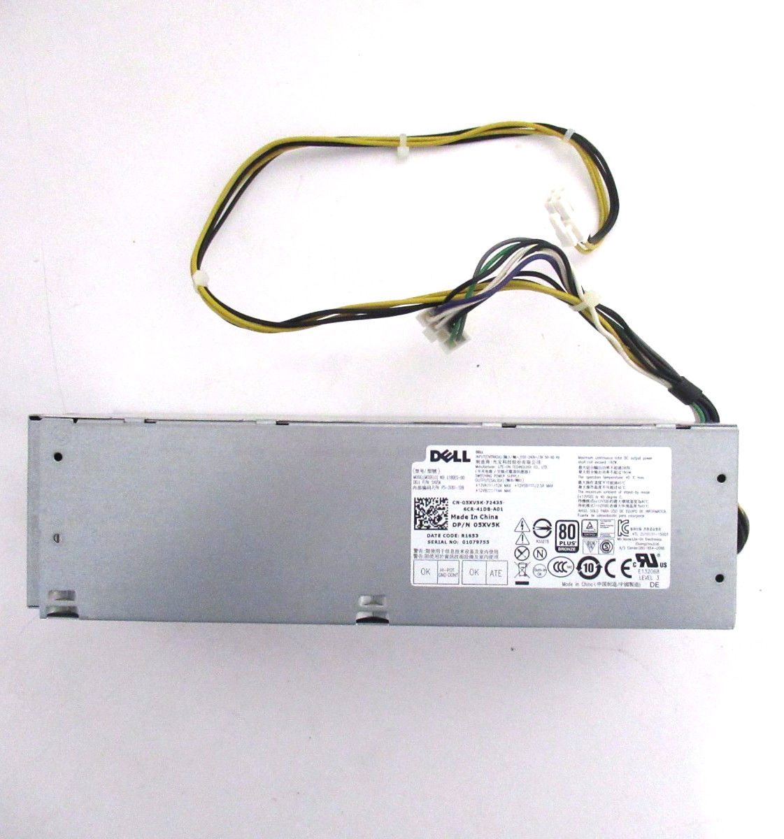 180W Power Supply for Dell OptiPlex 3040, 5040, 7040 SFF - 9XD51