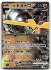Iron Boulder ex 099/162 Double Rare Temporal Forces Pokemon Holo Near Mint