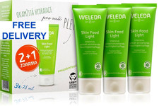 Weleda Skin Food Gift Set 3 x Light 75ml | Intensive Hydration Moisturiser Cream