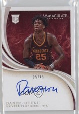 2020-21 Panini Immaculate Collegiate Rookie 5/49 Daniel Oturu #52 Auto 1f1i