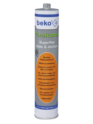 4 x BEKO Tackcon Superflex 310ml alle Farben Dichtstoff Klebstoff Flexibel
