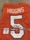 Tee Higgins Autographed Clemson Tigers Football Jersey Beckett Authenticated COA