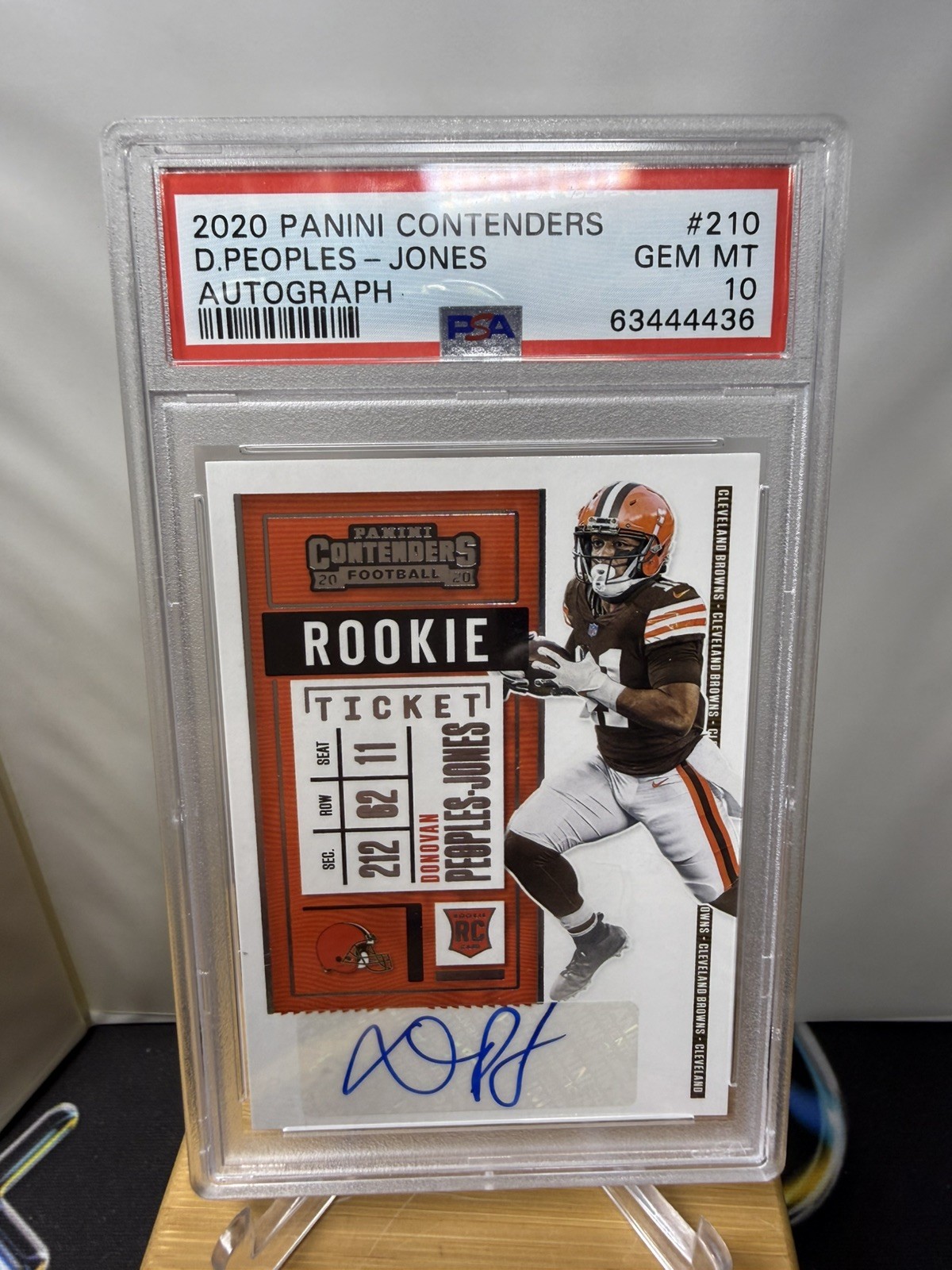 Donovan Peoples-Jones Panini Contenders #210 Autograph
