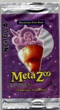 EMPTY Wrapper Meta Zoo Cryptic Nation Night Fall 1st Edition Art Purple