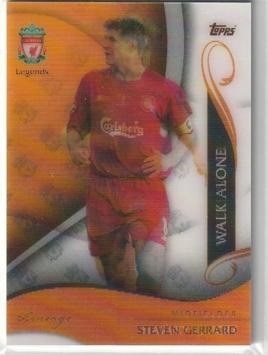 TOPPS LIVERPOOL LINEAGE 2023 STEVEN GERRARD HARVEY ELLIOTT LENTICULAR CARD NEW