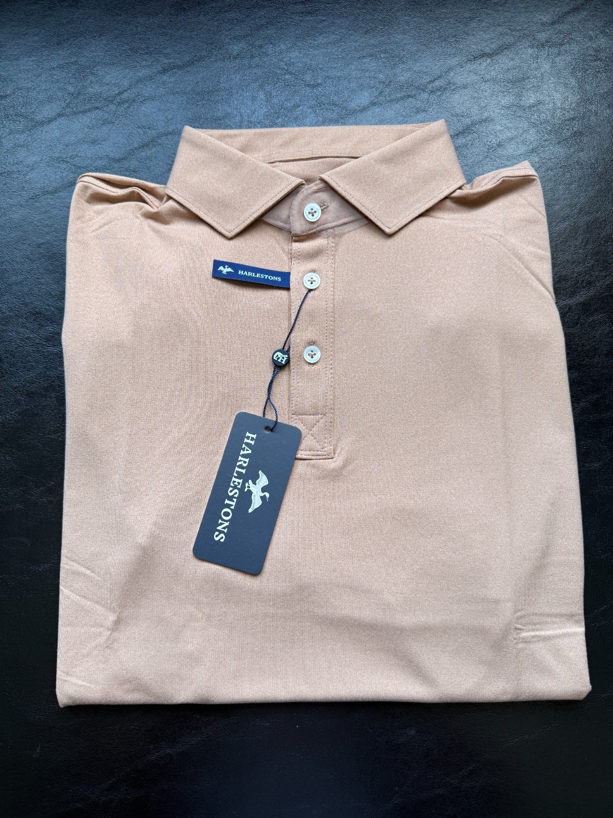 Nwt Men's Harlestons Yachtsman Polo, Color: Sweetgrass, Size: Medium