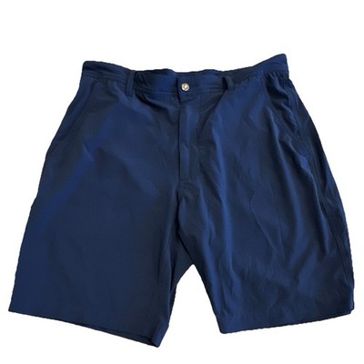 FootJoy FJ Mens Navy Blue Golf Shorts 34 Athletic Stretch Quick Dry 9  inseam  