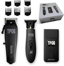 TPOB Slime 2 Black Clipper Trimmer Shaver Set Barber Hair Clippers Pack