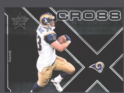 2007 Leaf Rookies & Stars - Cross Training Brian Leonard #CT-19 Purple /25 (RC)