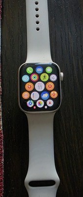 Apple Watch Series 9 45mm Aluminum Case with Sport Band - Starlight, S/M GPS