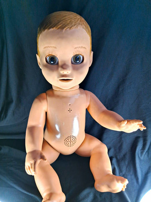Luvabella Baby Doll with Realistic Expressions Blonde Girl