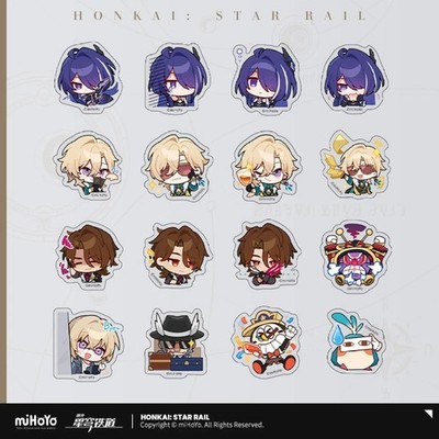 Honkai Star Rail Official Acheron/Aventurine Pom Pom Galerie 16 Aufkleber miHoYo