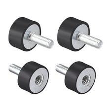 4 Pcs 20mm x 10mm 4pcs M6 Male Female Rubber Mounts Vibration Isolators