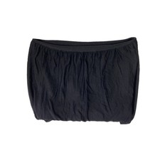 Womens Black XS Tube Top Sleek Stretchy Perfect for Layering Casual Clubwear