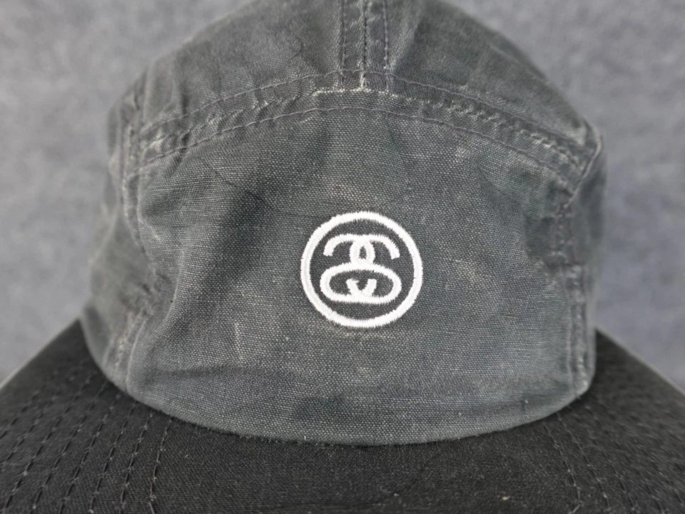 Gorra Stussy Capz Patrón Digital Gris Camuflaje 5 Paneles Skateboarding De Colección Y2K Foto 2 de 4