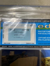 Eduard 1/1/32 F6F-5 Hellcat Undercarriage Photo Etch for Trumpeter Kit