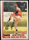 1982 Topps Nolan Ryan Astros Pitcher Card