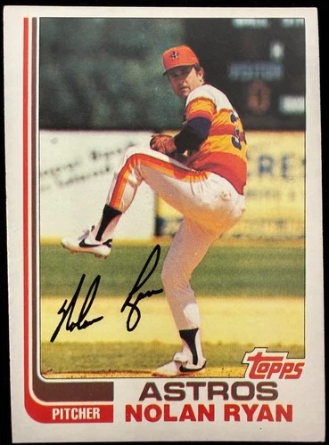 1982 Topps Nolan Ryan Astros Pitcher Card