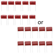 10Pcs CBB22 105J 400V Metallized Film Capacitors 1UF P20mm Thin Film Capacitors