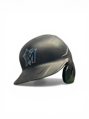GAME USED 2023 Miami Marlins GARRETT COOPER Worn #26 Rawlings Batting Helmet